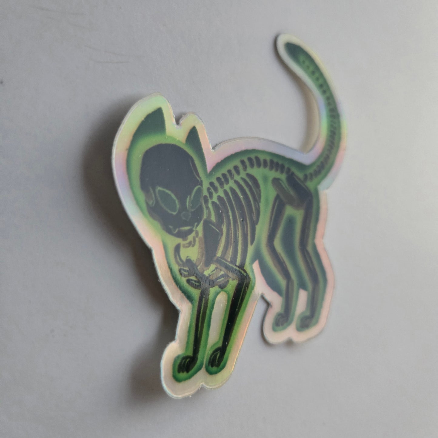 Radioactive Xray Cat Sticker