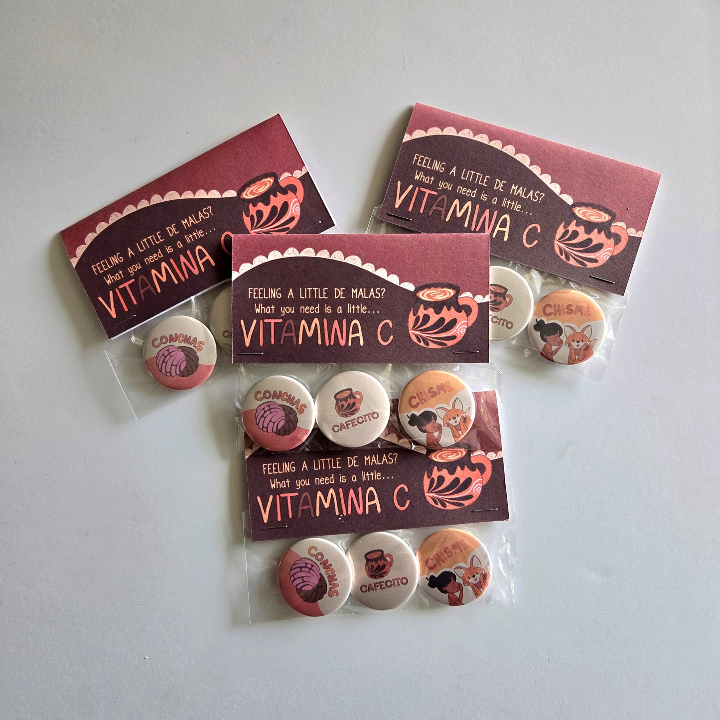 Vitamina C Button Set