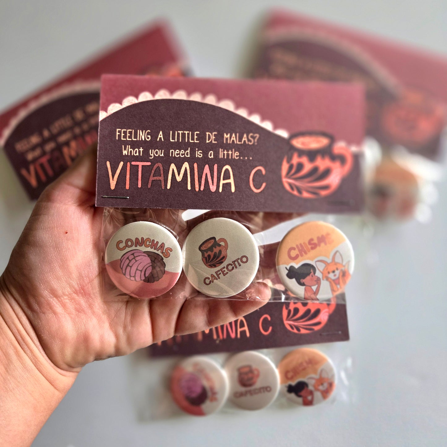 Vitamina C Button Set