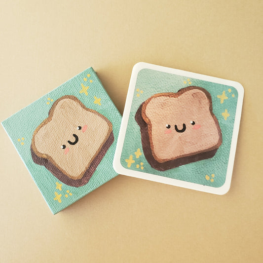 toast painting sticker