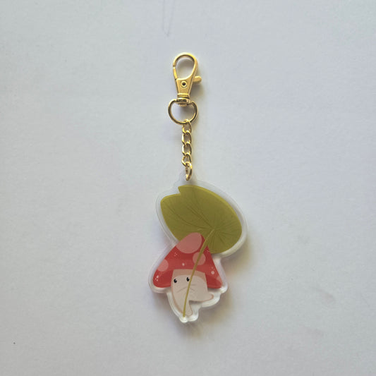 Running Mushroom Key Chain