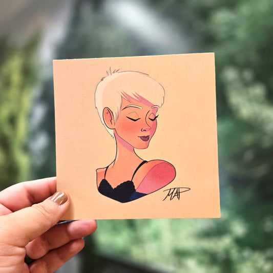 Premium Art Print: Shy Girl