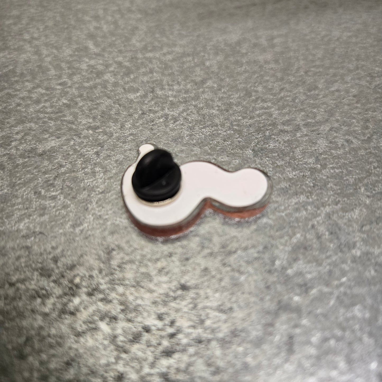 Wormy Acrylic Pin