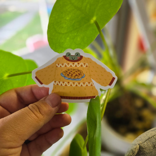 Froggy Sweater Sticker